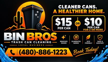 TRASH CAN CLEANING!