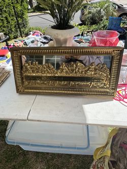 Last Supper Vintage Wall Art Mirror Home Interiors & Gifts Brand