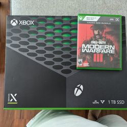Xbox Series X With Original Box And CoD MW 3