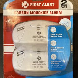 First Alert 1039741 Battery Back-up Electrochemical Carbon Monoxide Detector2pack