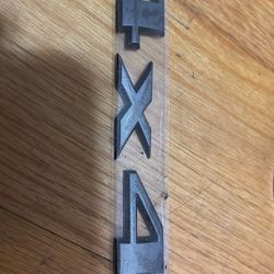 4x4 Badge