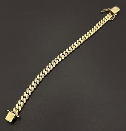 Solid Gold Cuban Link Bracelet 