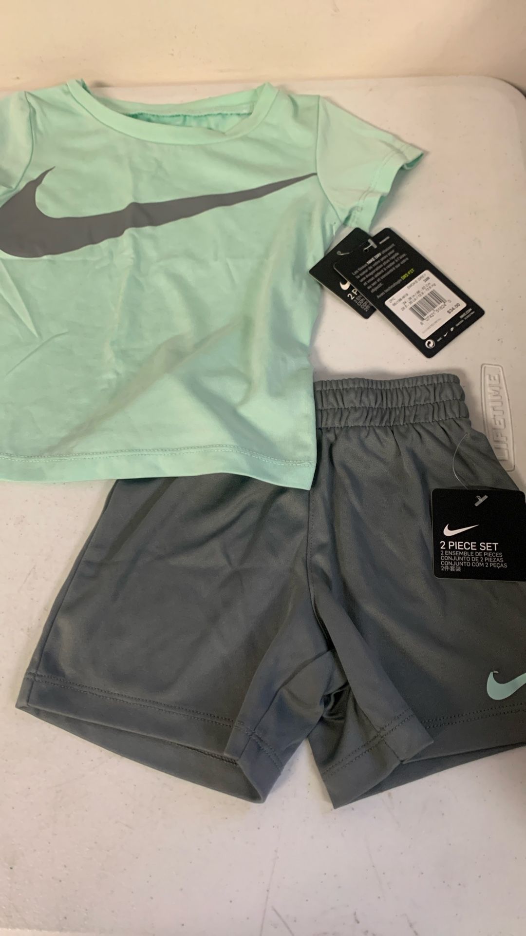 Nike Little Boys Dri-Fit T-Shirt & Short 2 Piece Set. 24M. Sh