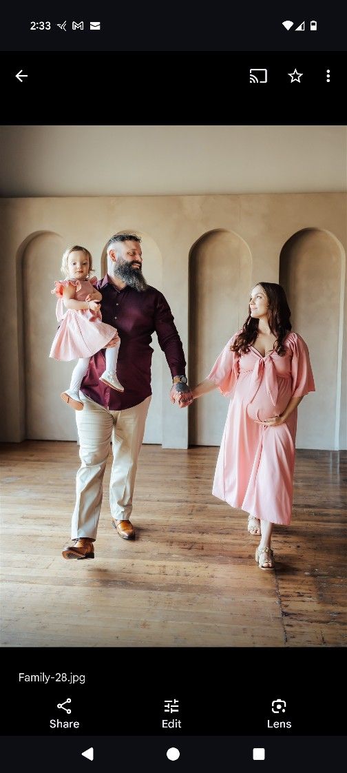 Maternity Dress Light Pink