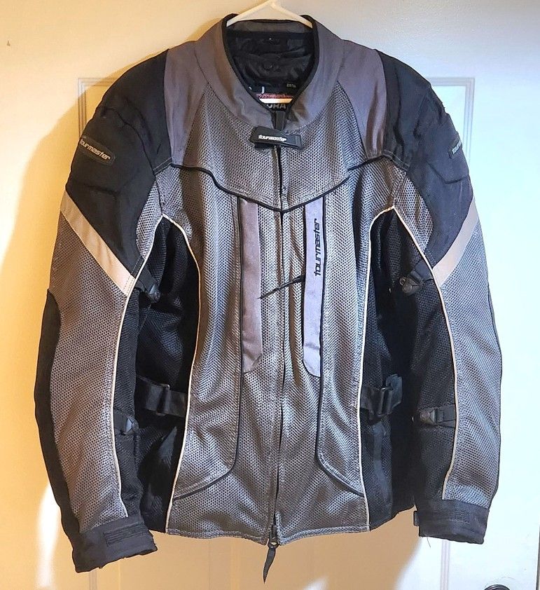 Mens Tourmaster Sonora 3/4 Air Motorcycle Riding Jacket Size S Small