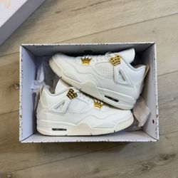 Jordan 4 Metallic Gold 
