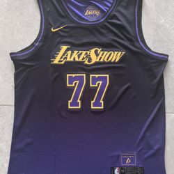 LA Lakers Luka dark purpl Stitched Jersey, S To 100xl