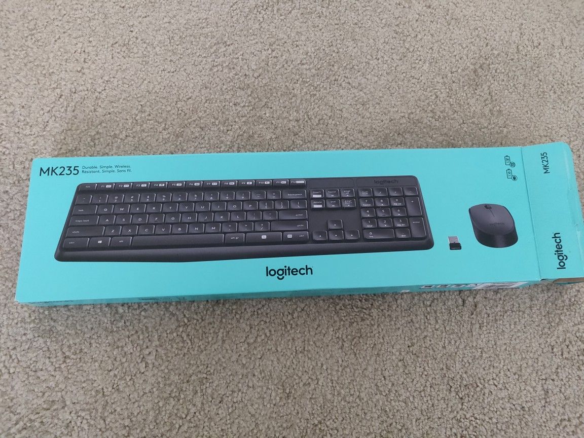 Mk235 Logitech wireless keyboard mouse combo