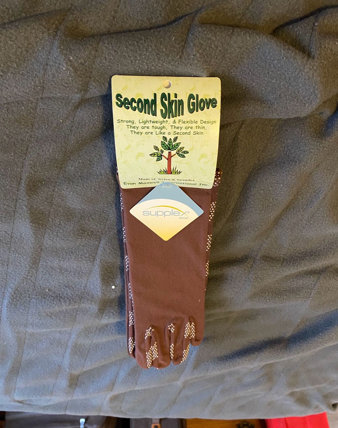 Second Skin Garden Gloves 2 Pairs Brown 