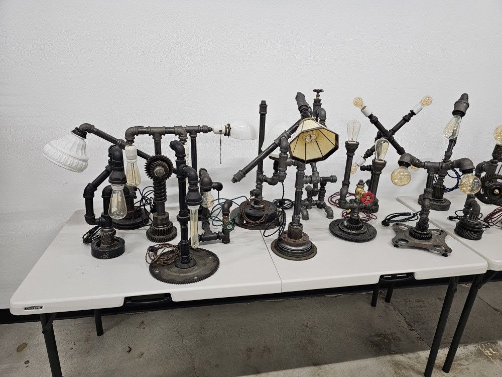 Industrial Hand Crafted Lamps $100 EACH, YOUR CHOICE,All Products : American Fashion Style Bags On Sale