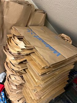 150+ Paper Grocery Bags with Handles