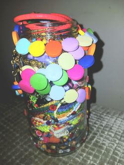 🌈 rainbow theme jewelry jar