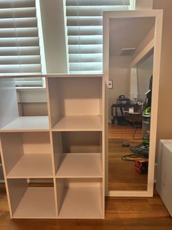 Storage cube and mirror