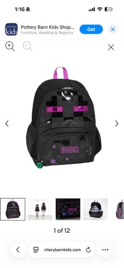 Pottery barn Minecraft Enderman Soldout Backpack