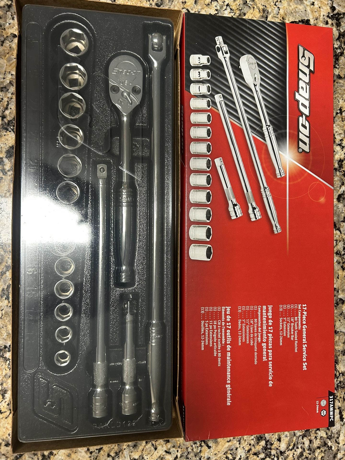 Snap On 1/2in General Service Set  (  NEW )