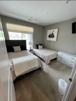 Full-sized/double-sized Bed frames and Mattresses.
