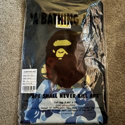 blue bape tee L
