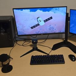 Gaming PC | RTX 3060 ti | Ryzen 5 7600X | 32GB DDR5 6000Mhz | 2.5TB SSD | Wifi 6 | B650 mATX | 1440P 180hz Monitor | Peripherals included
