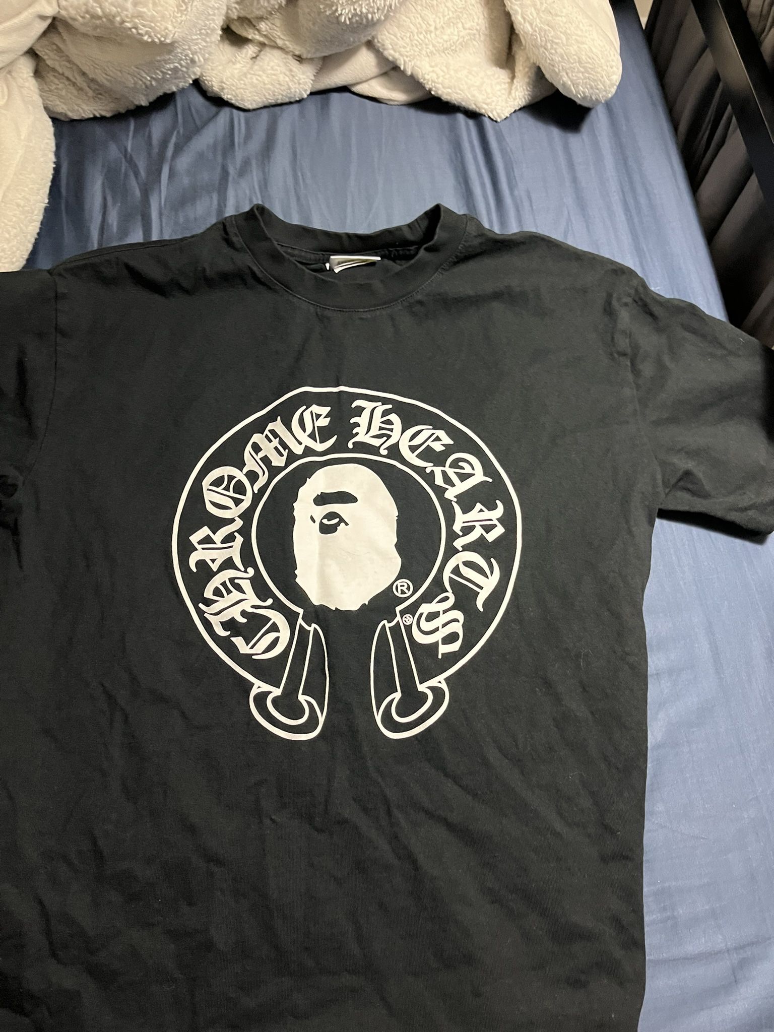 chromeheart x bape shirt