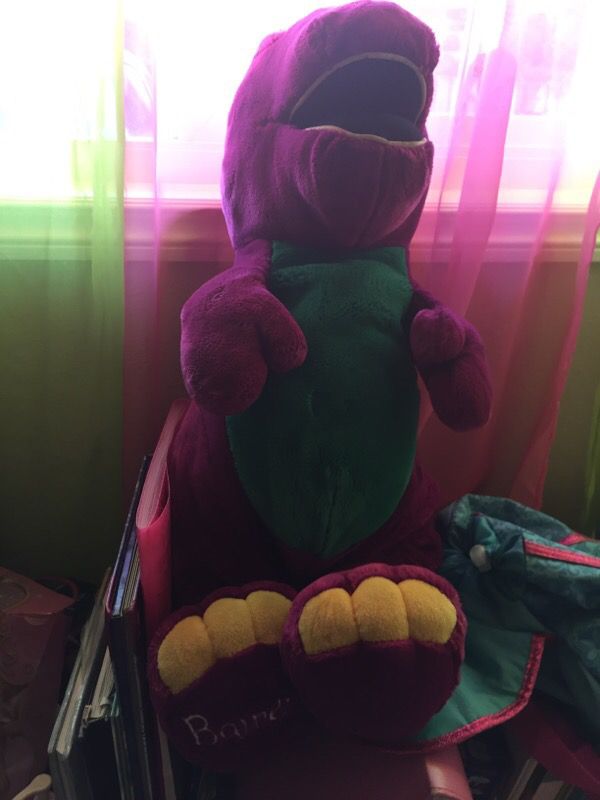 Large Barney plush