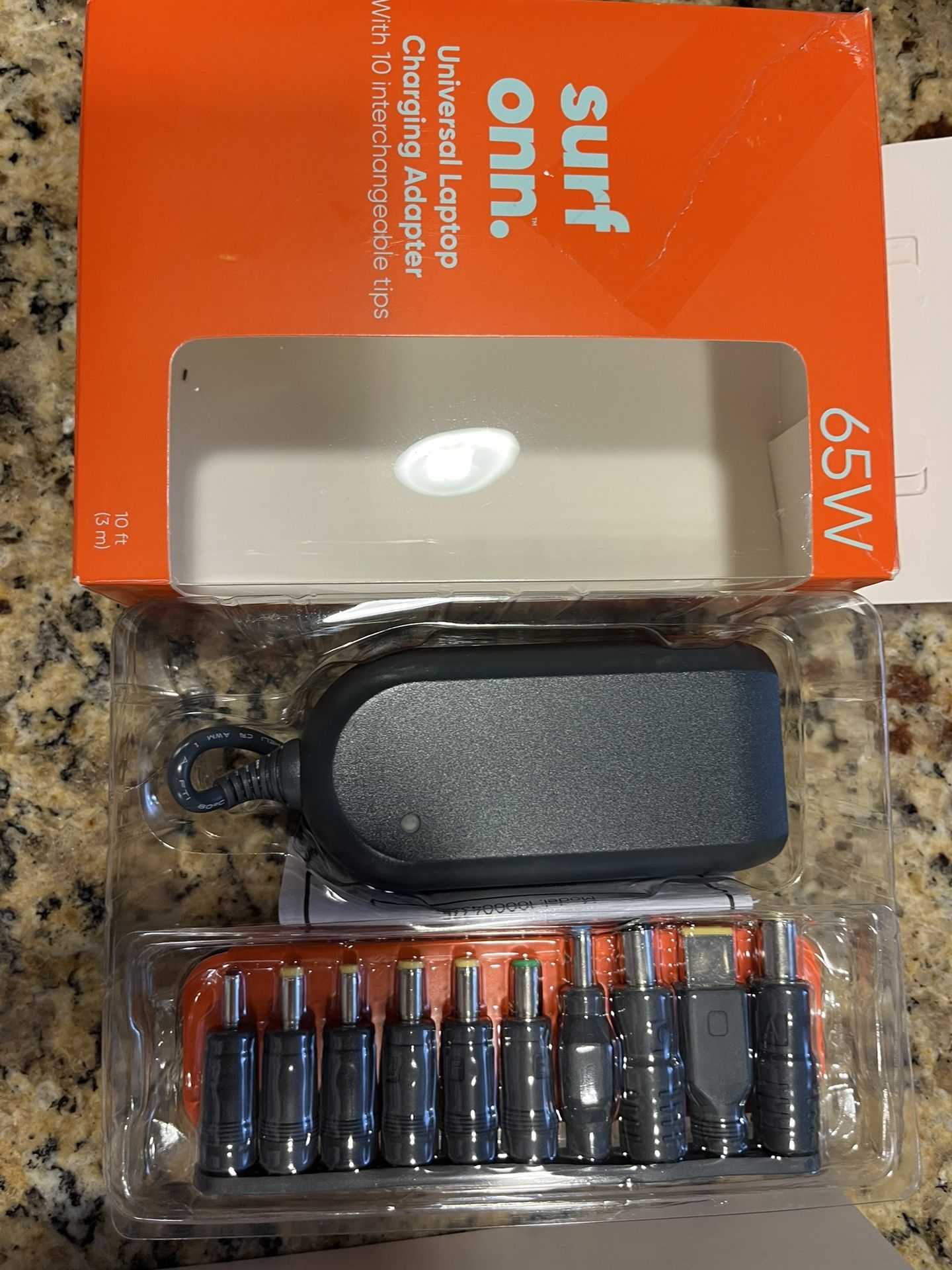 Brand New Universal Laptop Charging Adapter With 10 interchangeable tips 10 Ft