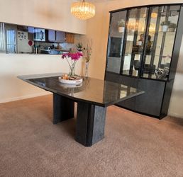 Dining Table with China Cabinet