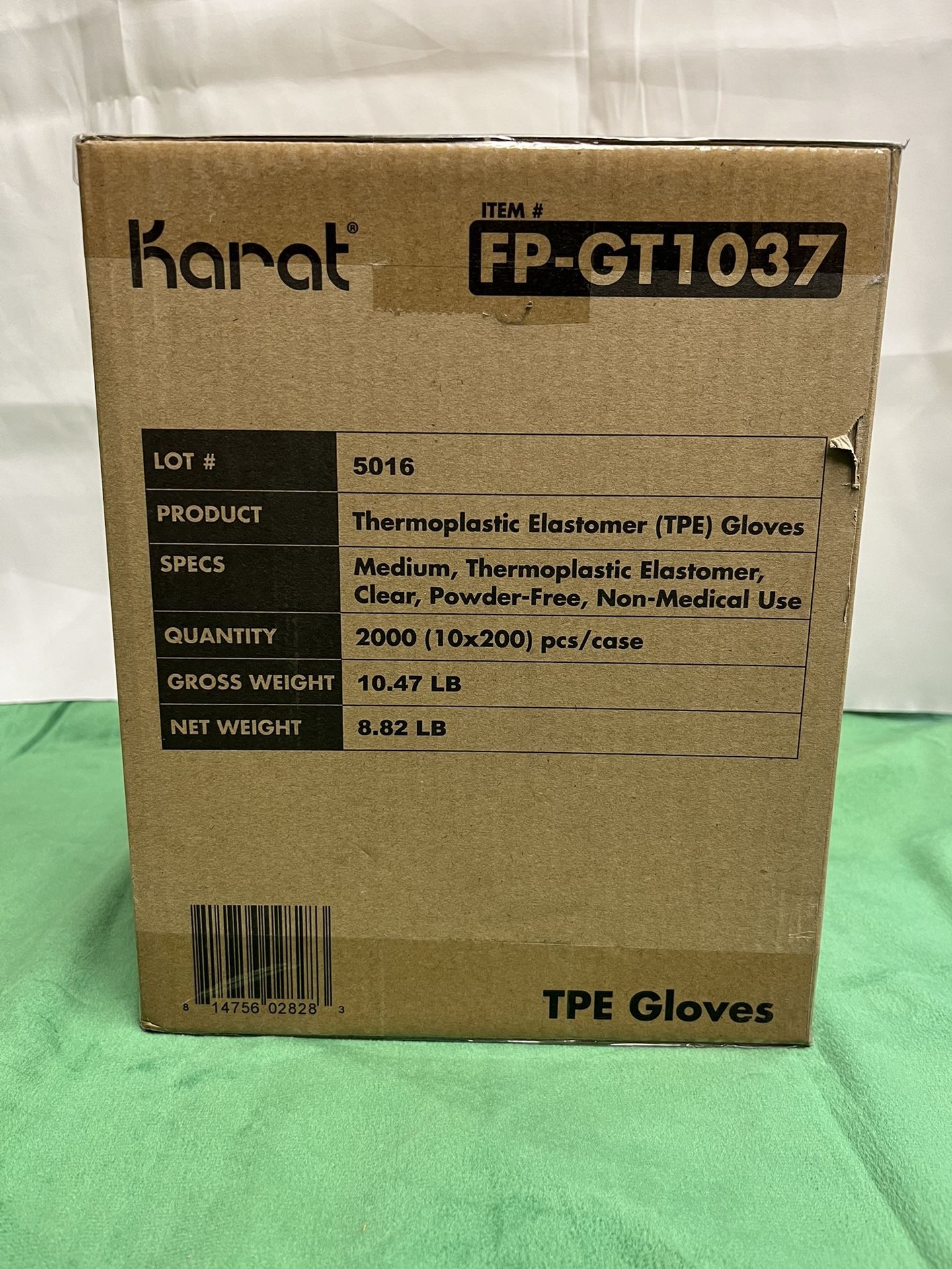 Karat TPE Medium Gloves 100Box/2000Cs 