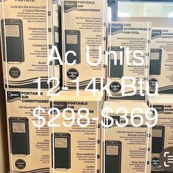 Air Conditioning Unit  12-14k BTU Cools 350-700 Sq Ft  6 Month warranty Free Delivery $298-$369
