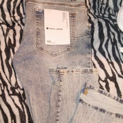*LIGHT BLUE purple Brand Jeans