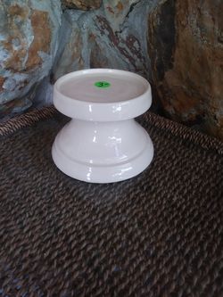 Ivory Colored Candle Holder