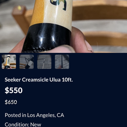 Lifer customs Seeker creamsicle ulua jigstick