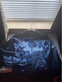 Blue Satin G-III Classic Los Angeles Jacket