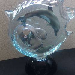 Dan Medina Dolphins Sculpture 1994 Genesis 