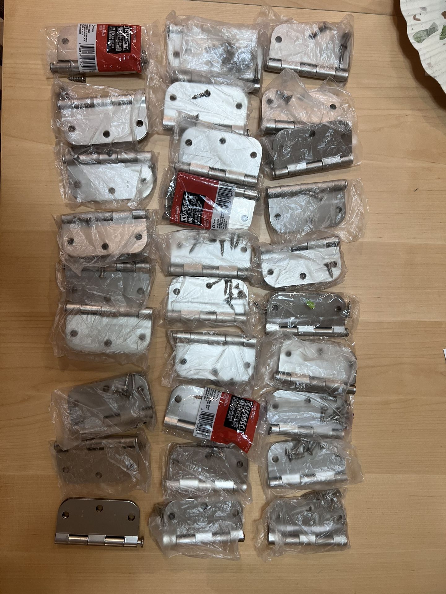 Nickel Door Hinge - 30 Pcs