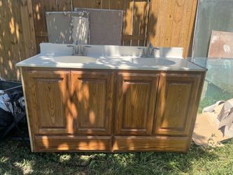 Cabinet and Sink