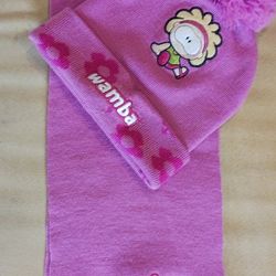 Girls Beanie And Scarf  4 -7 Year Olds 
