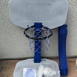 Swimways 2 in 1 Swimming Pool Basketball Hoop and Volleyball Net Set