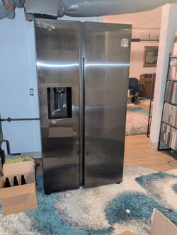 Samsung Stainless Steel Dark Grey Side By Side Fridge