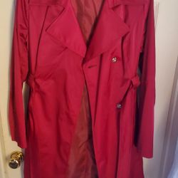 Mossimo Hot Pink Trench Coat. XL