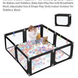 [Free] Foldable Playpen, 71''×69'