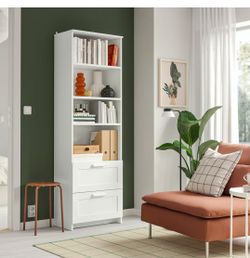 Beautiful Modern Bookshelf With Bottom Drawers