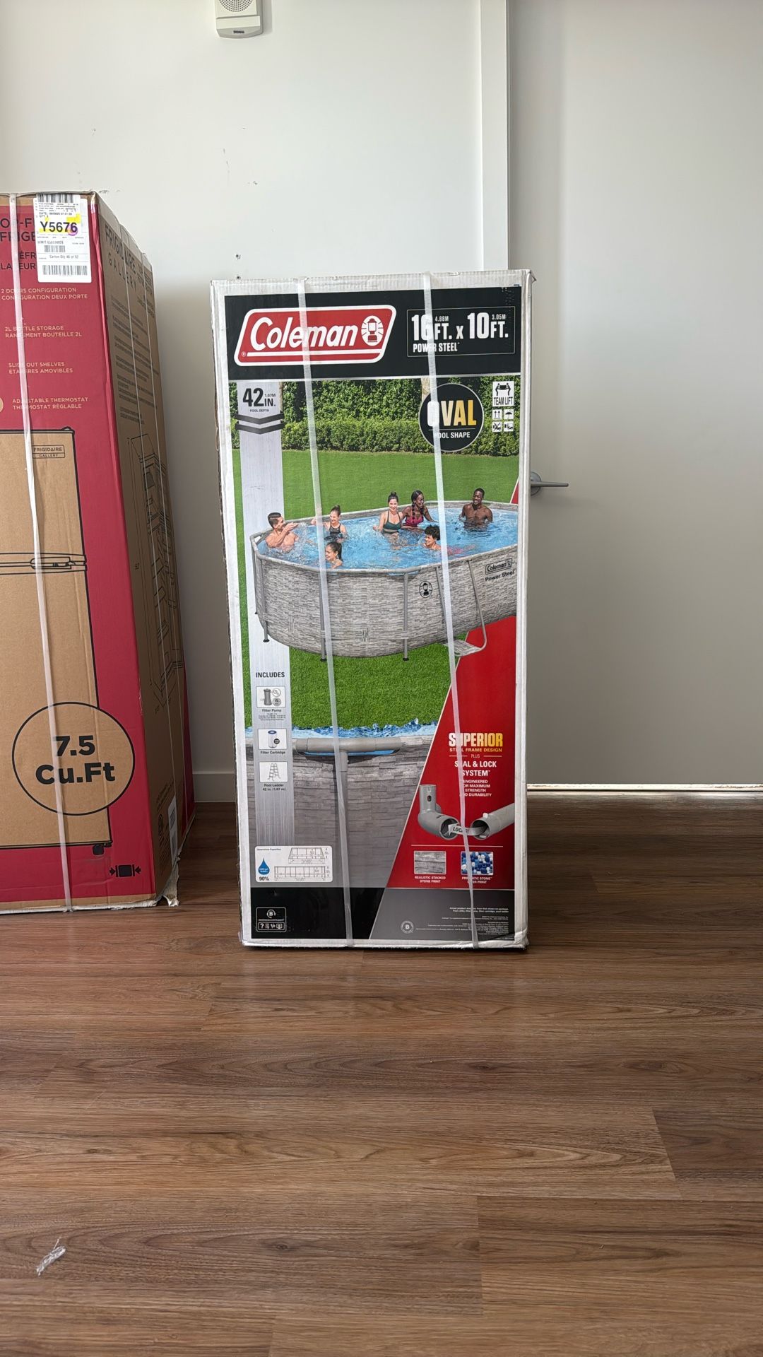 Coleman Pool set 16ft x10ft x 42in Metal Frame
