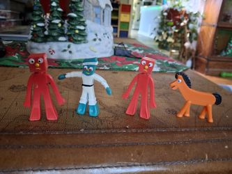 Four  Gumby Figures