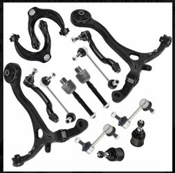 Arm Kit Compatible With 2008-2012 Honda Accord 14Pcs Ball Joints, Sway Bar Link Front & Rear, Inner