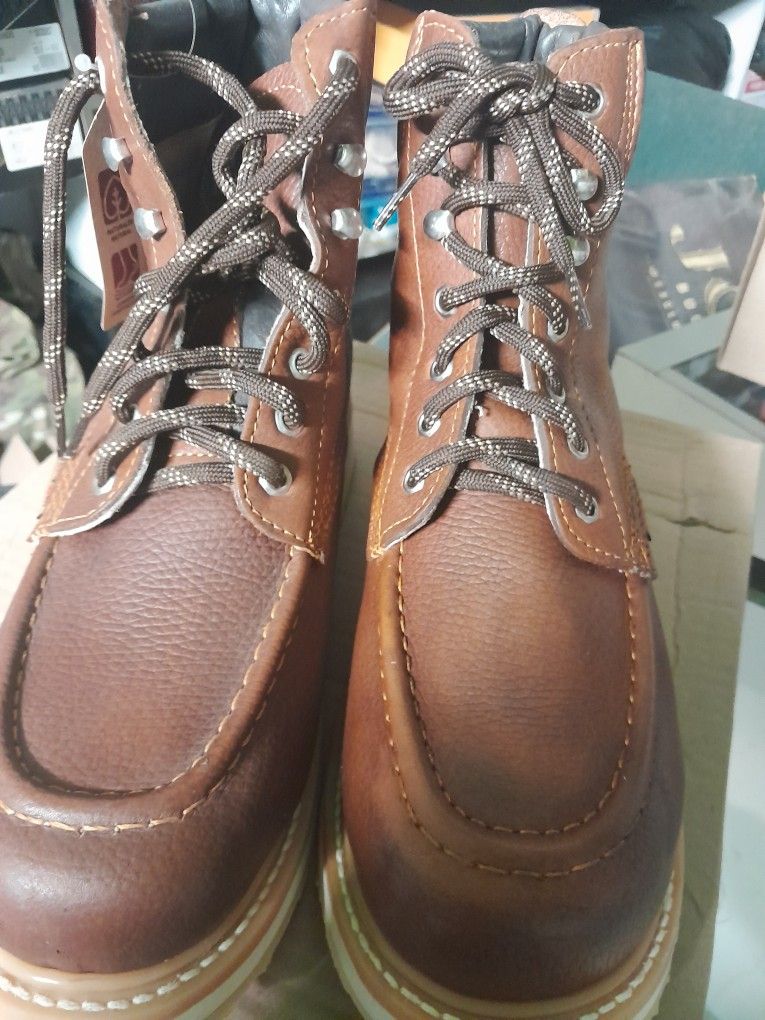 King Welt Work Boots For Men Size 10 Steel Toed