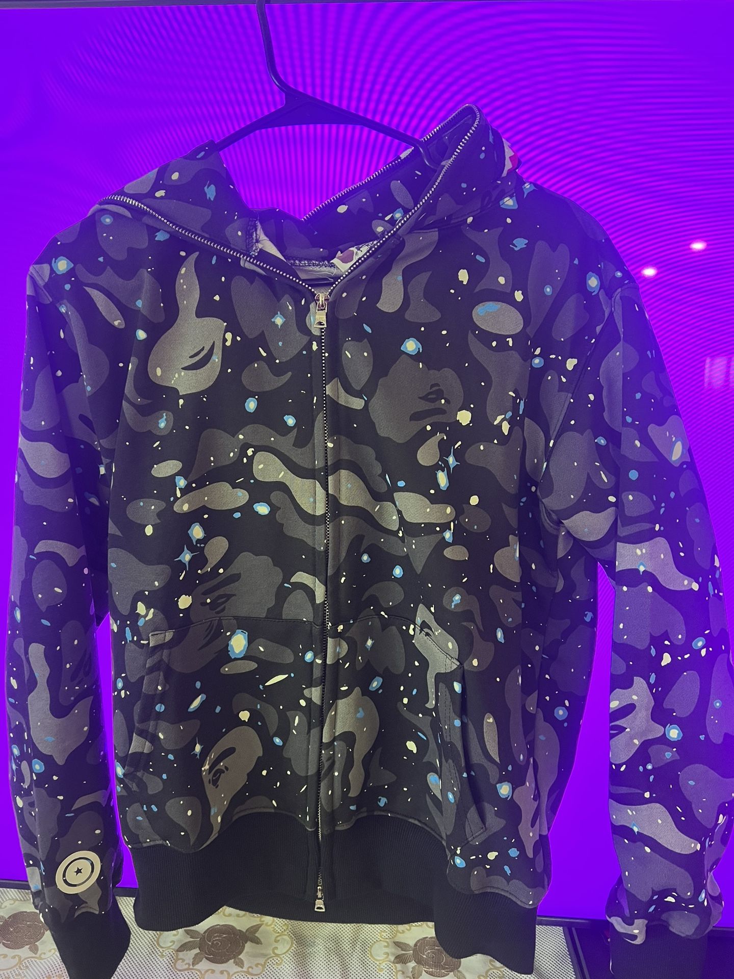 Bape Hoodie With Lights In The Dark