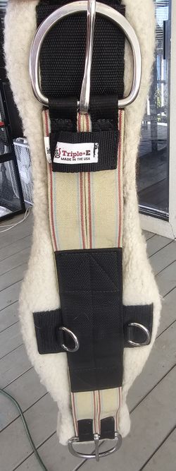 Padded Western Cinch Girth 28 Preowned Like New TripleE 