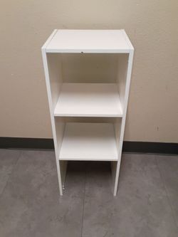 Small Cube Bookshelf Bookcase Storage Vertical Horizontally Floor Mount 3 Tier