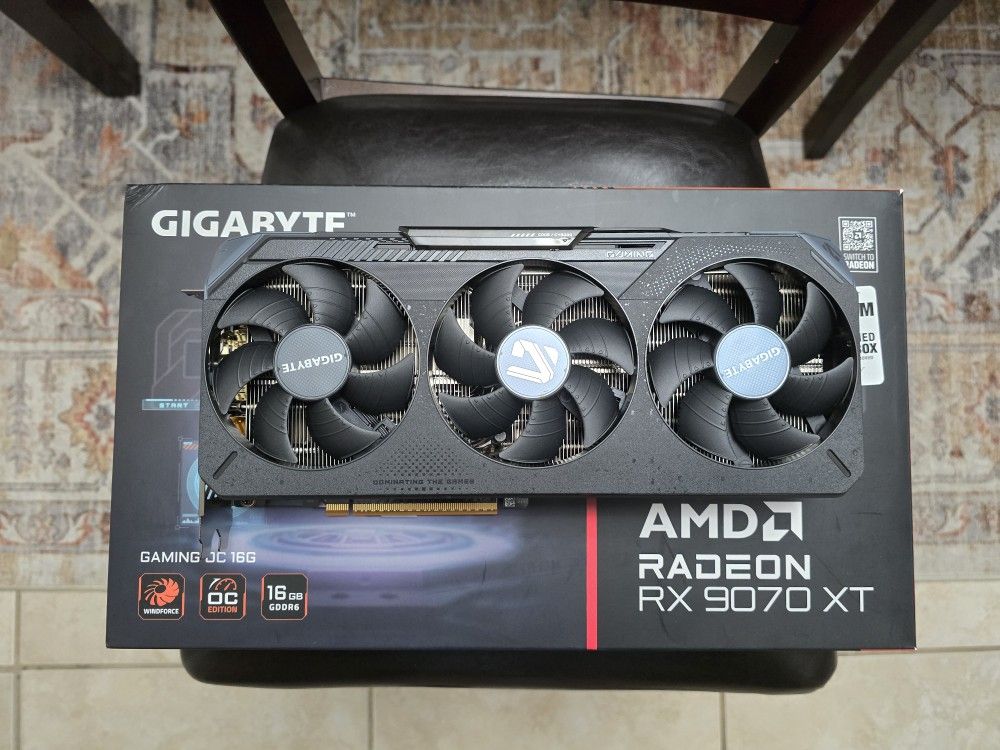 Gigabyte AMD Radeon RX 9070 XT Gaming OC 16GB GDDR6 Video Graphics Card GPU