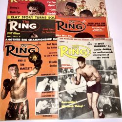 Nice The Ring Magazine 1960’s Lot of 6 Issues Preowned